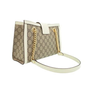 Gucci bag GG Chain Padlock shoulder Supreme White